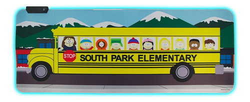 Gaming Mouse Pad South Park Luz Led Multicolor Cable 1.5 M
