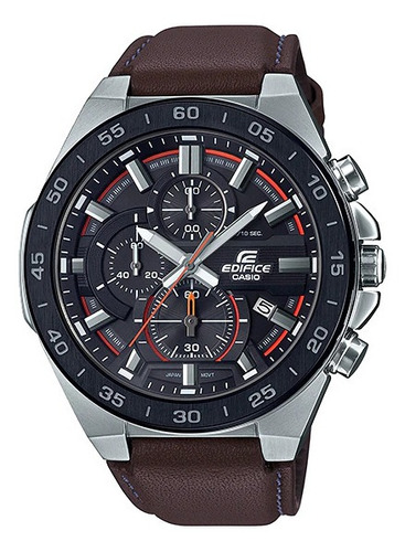 Reloj Casio Edifice Efr-564bl-5avudf Hombre 100% Original Color de la correa Marrón Color del bisel Negro Color del fondo Negro