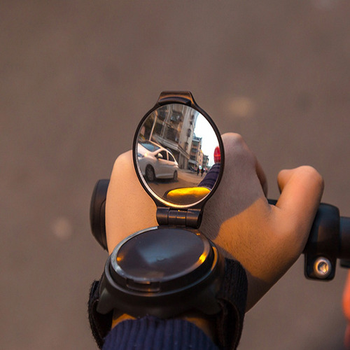 Imagen 2 de 6 de Espejo Retrovisor De Bicicleta Negro, 360 Grados Giratorio A