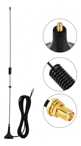 Antena Magnética Para Coche Sma-famale Uhf + Vhf Apta Para K