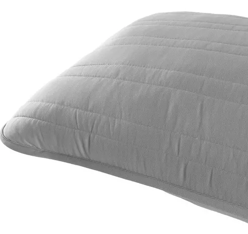 Funda Almohada 60x60 Algodón Reforzado (Pack de 2) - Gris Claro