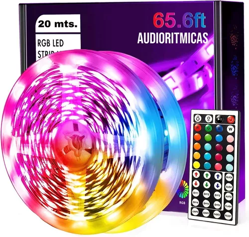 Tira Led RGB 20 Metros c/Control Remoto Hogar Iluminación