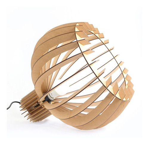 Imagem 6 de 6 de Luminaria Pendente Decoração Casa Mdf