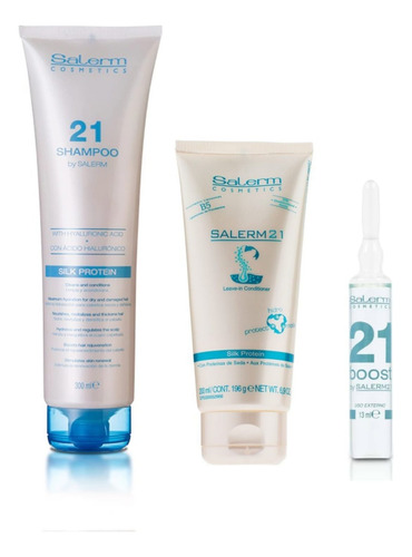 Salerm 21 Shampoo 300ml - Mascarilla 200ml - 1 Ampolla Boost