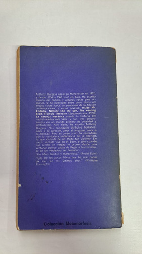 La Naranja Mecanica-anthony Burgess-minotauro- Lib Merlin (Usado)