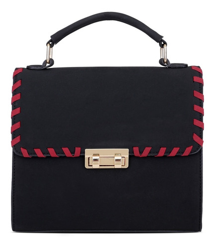 Imagen 8 de 9 de Set 5 Bolsas Dama Mujer Cosmetiquera Cuero Bandolera Tote