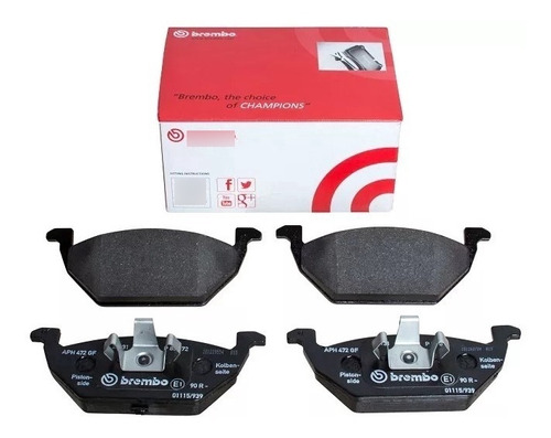 Set Delantero De Balatas Brembo Jetta Clasico D768