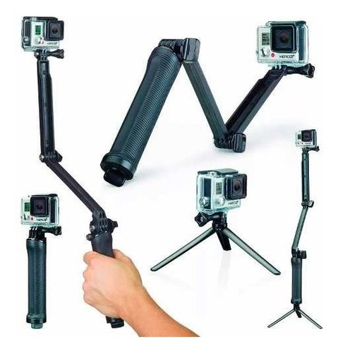 Bastão 3 Formas Para Gopro Selfie Camera