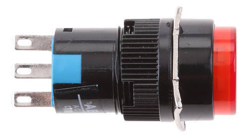 Dc 12v 16mm Luz Enclavamiento 250v 3a Interruptor De Botón