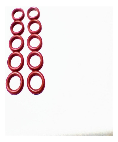 Anel Oring - 6,07 X 1,78 - Silicone - 2010s - Kit C/10 Pcs