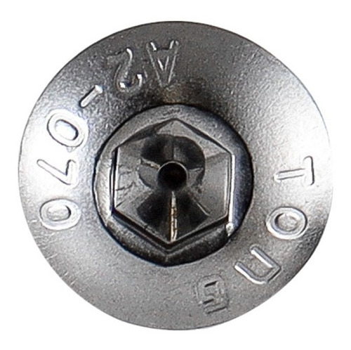 100 Tornillos Allen Cabeza De Boton Inoxidable M4-0.70x10mm