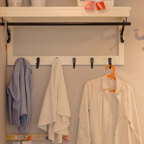 15 Ganchos De Pared Para Ropa Con Tornillos Para Colgar