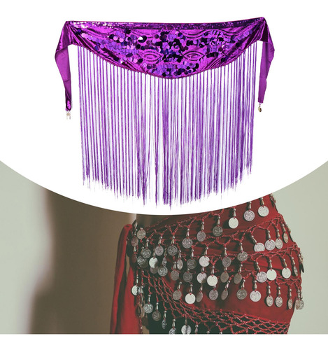 Falda Para Danza Del Vientre, Pañuelo Para La Cadera, Con