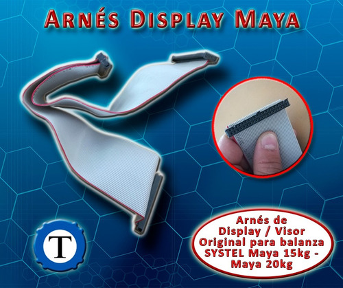 Arnés Visor/display Systel Maya Original - Cable Plano