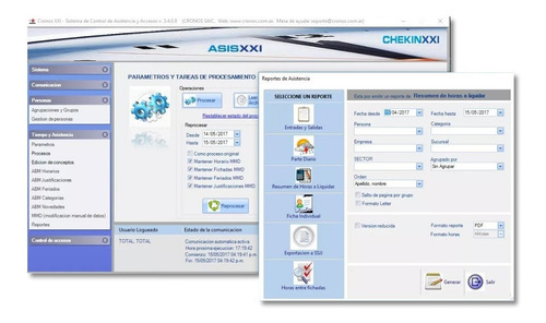 Imagen 5 de 5 de Software Cronos F22 Net Reloj Control Horario Asistencia