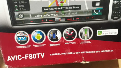 Multimídia Pioneer Avic-f80tv Raro Estado De Conservação. (Usado)