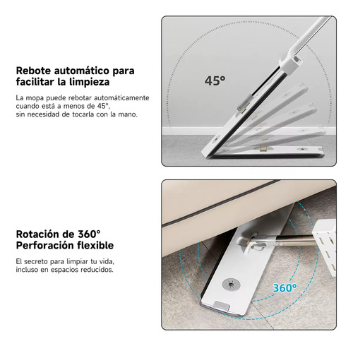 Trapeador Auledio Mops Microfibra 360° Con Repuesto