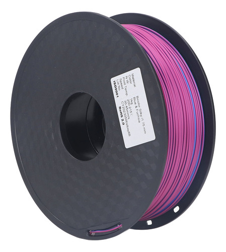 Filamento De Seda Pla, 1,75 Mm, Azul, Morado Y Rojo, Doble C