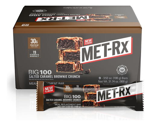 Met-rx Big 100 Barra De Proteinas, Barra De Reemplazo De Com