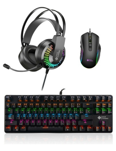 Combo Teclado Mecanico + Mouse M850 Gamer + Auriculares Gt68