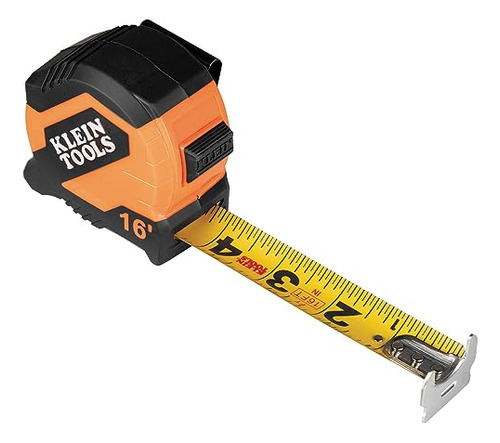 Klein Tools 9516 Tape Measure, 16-foot Compact Double-hook I
