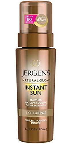 Jergens Natural Glow Instant Sun Crema Bronceadora Sin Sol P