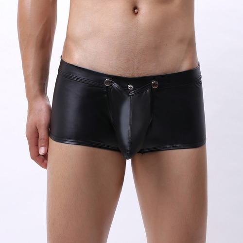 Ropa Interior Cómoda De Piel Sintética Con Abertura De Cintu