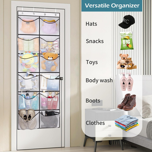 Organizador De Zapatos Kimbora Over The Door Con 12 Bolsillo