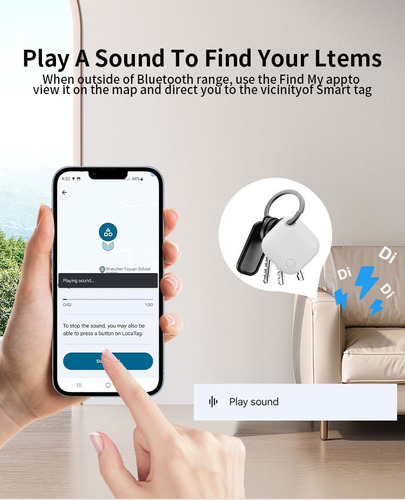 Localizador Objetos Android Gps Recargable Usb C Edna Tag Go Blanco