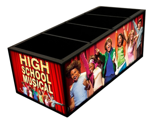 High School Musical Porta Controle De Madeira Mdf 4 Espaços