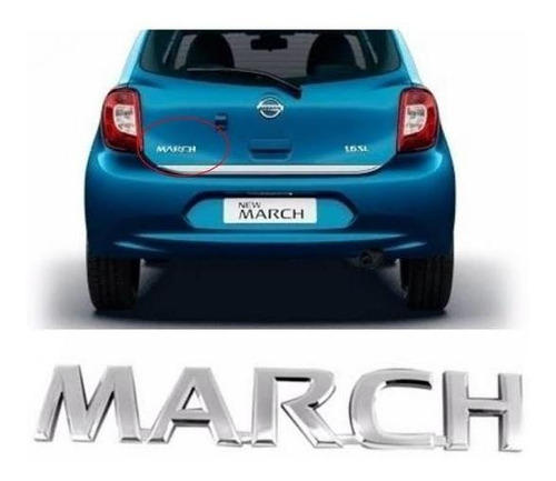 Emblema Insignia Nissan March Palabra 