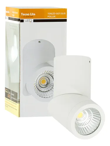 Lampara Spot Sobreponer Pollux 6.5w Luz Suave Tecnolite
