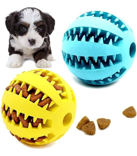 Pelota De Juguete Para Perros - Alimentador Limpieza Dental