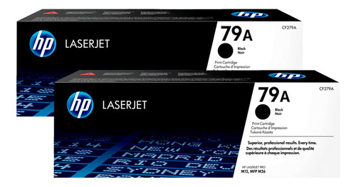 Pack X2 Tóner Hp 79a Laserjet Impresora Original 1000p Negro