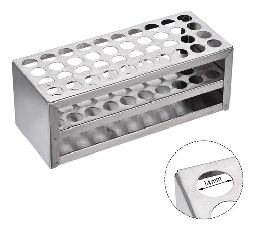 Rejilla Multifuncional L Para Tubos De Ensayo De Aluminio De