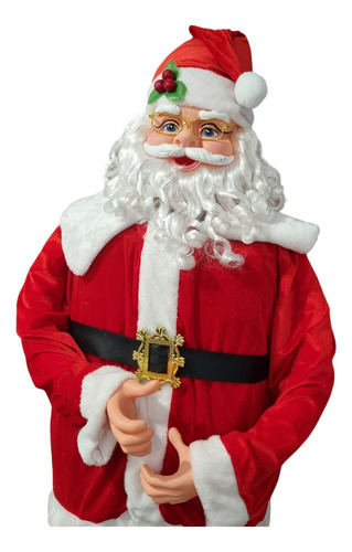 Papai Noel Musical 180cm Tamanho Real De Leia Descrição