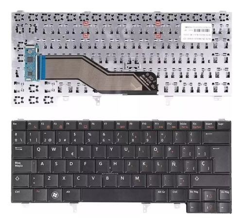 Teclado Notebook Para Latitude E6320 E6430 E6440 E5420 E6220 Negro Español España