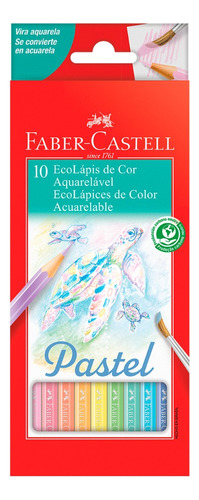 Lápiz de acuarela Faber Castell Pastel de 10 colores