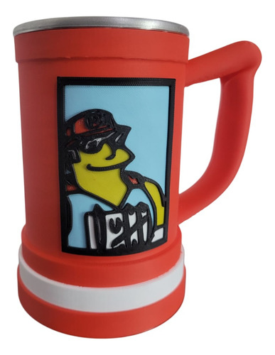 Vaso Jarra Chopp Duff Beer 500ml Rojo