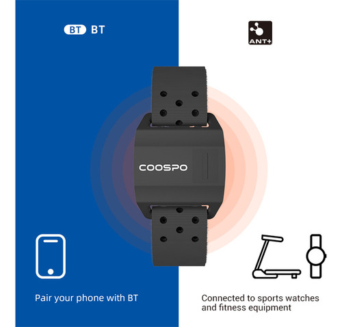 Monitor: Sensor De Frecuencia Cardíaca Recargable Con Monito