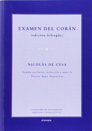 Examen Del Coran. Nicolas De Cusa. Eunsa
