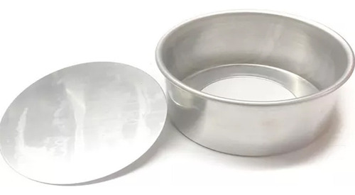 Molde Tortera Aluminio Redondo Desfondable Alt 6 Diam 14 Tf