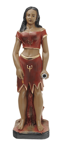 Imagem Pomba Gira Maria Farrapo 42cm Gesso Escultura Umbanda