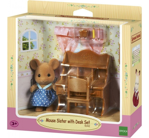 Hermana Ratón Con Escritorio -  Sylvanian Families -