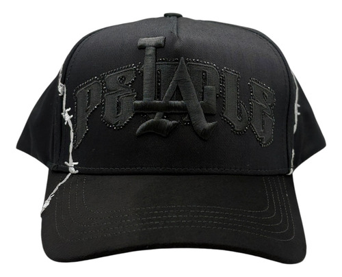 Gorra Fino X Tito Double P Rosones Original Black Negro Ajustable Lisa