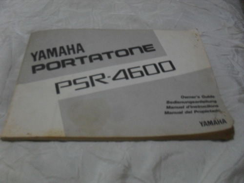 Manual Del Propietario Yamaha  Portatone Psr-4600