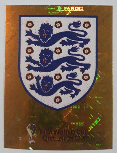 Escudo De Inglaterra Mundial Qatar 2022 Original Panini 