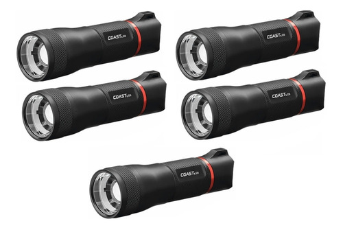 5pcs Coast G50 Lampara Mano 355 Lumens Ipx4 Rango 189m 3aaa