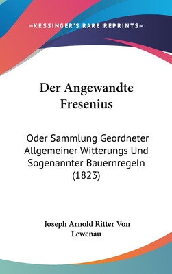 Libro Der Angewandte Fresenius: Oder Sammlung Geordneter ...