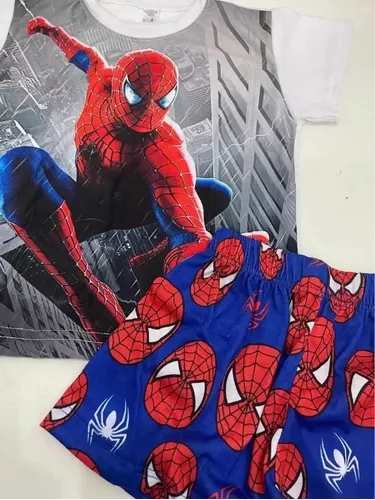  Marvel Conjunto de pijama de Spiderman para niños, 4